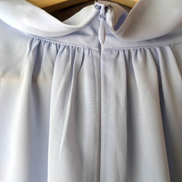 Elizabeth and James blue chiffon long sleeves blouse XXL NWT - Picture 8 of 11